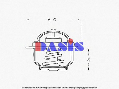 AKS DASIS 751767n -  Термостат, охлаждающая жидкость